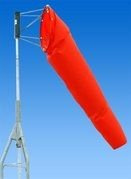 Safety Flag Nylon Airport Windsock, Orange, 20 inches x 96 inches