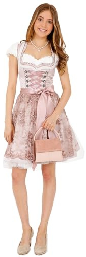 Krüger Dirndl Nalia (50 cm), Dirndl (46685-33), Größe:40, Farbe:Rose