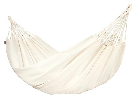 LA SIESTA® - Brisa - Kingsize Hängematte, handgefertigt in Kolumbien, mit 180 cm Breite für entspannte Momente drinnen und draußen. (Vanilla)