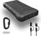 20000mAh Rugged & Waterproof Power Bank with Flashlight, 18W USB-C Heavy Duty Portable Charger for Outdoors, Camping. For iPhone 16, 15, 14, 13, 12, 11, iPad, Samsung Galaxy S25, S24, S23, S22, S21