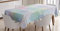 ABAKUHAUS Pastell Tischdecke, Hexagonal Weiche, Pflegeleicht Waschbar Schmutzabweisend und mit Klaren Farben Hochwertiger Druck, 140 x 240 cm, Grau Hellblau