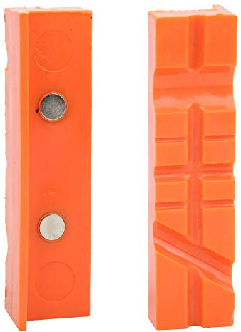 Multipurpose Vise Jaw Pad, 1 Set Protector Jaw TPU Magnetic Vise Protective Pad Clamp Tool Accessories 4.5in/6in fit Wide Array of Vices(4.5)