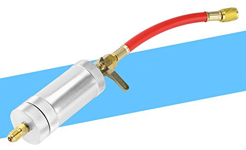 Inyector De Aceite para Aire Acondicionado /4SAE 2 Compatible con R134a R12 R22 Herramienta De Inyección De Aceite Y Tinte para Mantenimiento De Sistemas De A/C En Vehículos