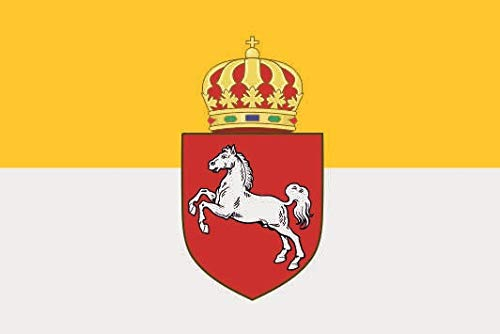 U24 Aufkleber Königreich Hannover Flagge Fahne 8 x 5 cm Autoaufkleber Sticker