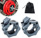 Barbell Clamps Olympic Bar Collars 2 Inch Quick Release Barbell Lock Clamp Locking Standard Bar Weight Plates Collar Clips for Workout Weightlifting Fitness Training Bodybuilding-Gray