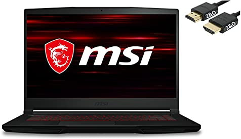 MSI Laptop GF63 Thin Gaming 15 2023, pantalla IPS FHD de 15.6 pulgadas, Intel i5-11400H de 11ª generación, 32 GB de RAM, SSD de 1 TB, GeForce RTX 3050 4 GB, Win11, cable HDMI