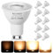 GU10 LED Bulbs Dimmable, Warm White 2700K, 50W Halogen Spotlight Replacement, 4.9W Dimmable GU10 LED Bulbs, 220-240V 350lm 38° Narrow Beam Angle - Pack of 10