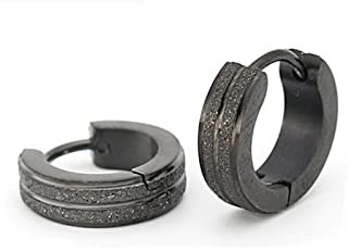 Musihy Edelstahl Creolen Für Mädchen Creolen Für Frauen Geschenke Für Frauen Matter Kreis 4 mm Breit Silber