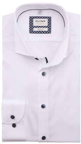 OLYMP Level Five Body fit Hemd extra Langer Arm Stretch Twill weiß