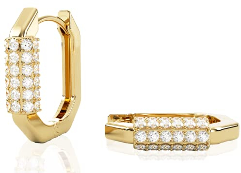 Maison Sophie ® Ohrringe Silber 925 Creolen Gold oder Silber | Wasserfester Schmuck Damen | Mehrfach vergoldet mit 18k für lange Haltbarkeit | Mit Anhänger o. ohne | Recyceltes Silber | Edles Geschenk