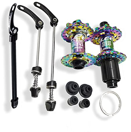 MTB Fahrrad Nabe 32 Löcher,Scheibenbremse Hubs Steckachse Schnellspanner Vorne Hinten Naben Set 9x100mm/15x100mm 10x135mm/12x142mm,für 8 9 10 11 Geschwindigkeit Cassette