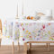 Bnejvif Ovale Tischdecke mit Frühlingsblumen, Blumendruck, Sommer, oval, wasserdicht, knitterfrei, strapazierfähiger Stoff, ovale Tische 152,4 x 253,9 cm