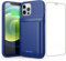 Feob Akkuhülle für iPhone 12/12 Pro, [2023 Neueste] 10800mAh Hohe Kapazität Zusatzakku Ladehülle Tragbare Akku Hülle, Akku Battery Case Powerbank hülle Akku für iPhone 12/12 Pro [6,1 Zoll]-Blau