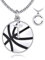 YFN Basketball Halskette Sterling Silber niemals aufgeben Anhänger Kreuz Schmuck Korbball Liebhaber Geschenke für Damen Herren Mädchen Jungen Basketballspieler