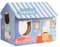 Casa de Cartón para Gatos, Caja de Rascador para Gatos, Casa de Juegos Reversible para Gatos, Juguete para Rascar Corrugado Reciclable, Almohadillas de Tablero Duraderas que Evitan(Peluquería)