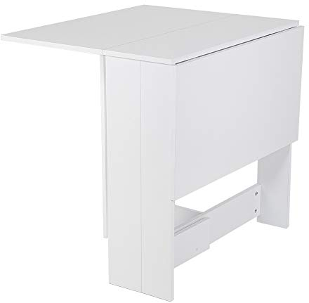 MAYMA Papillon, Table Pliante avec 2 Abattants,Table Console Pliable en Panneaux de Particules Melaminés,Table de Cuisine Salle a Manger Pliable Amovible,8 Personnes