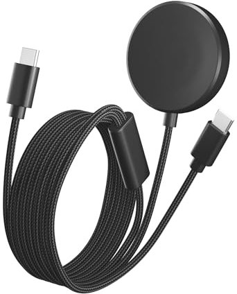 Bicmice USB C Charger Fit for Samsung Galaxy Watch Ultra/FE/7/6/6 Classic/5/5 Pro/4/4 Classic/3/Active 2/Active 2 in 1 Nylon Braided USB C to USB C Cable for Galaxy Watch Phone Tablet Earphone etc.