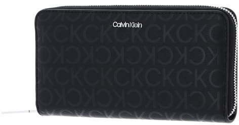 Calvin Klein CK Must Zip Around Wallet_Epi Mono Black Epi Mono