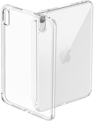 ProCase Custodia Trasparente per iPad Mini 7 (A17 Pro) 2024/ iPad Mini 6 2021 8,3 Pollici, Slim Light Trasparente Cover Posteriore per iPad Mini 7/6 8.3 Pollici -Trasparente