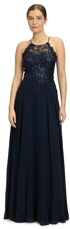 Vera Mont Damen Abendkleid rückenfrei Night Sky,32