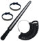 Baxcdyswe Ringgrössenmesser Set, 4 Stück Ringmesser Finger Ringgrössenmesser Deutsche Größen, Kunststoff-Ringmaß und Ringdorn for Measuring Ring Diameters, Size Standard UK, EU, USA