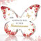 CheriGift Hochzeitsgeschenke für Brautpaar, Hochzeitspaar Geschenk, Acryl Schmetterling Plakette Dekoration, Geschenke zur Hochzeit Verlobung für Sie Ihn