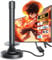 Antenne TV intérieure pour Smart TV avec amplificateur de signal - Antenne numérique pour Freeview TV jusqu'à 280 km - Longue portée - Support 4K 1080p