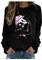 Orbgons Sweat-Shirt pour Femme, pour Cancer du Sein, en Octobre, Nous portons Une Main Rose pour sensibiliser Cancer du Sein Sweat à Capuche,weat-Shirt pour Femme, Tunique avec col Rond (D, L)