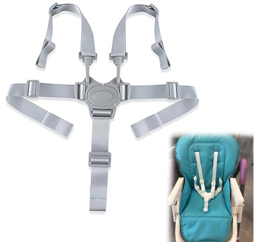 Hochstuhl-Sicherheitsgurte, 5 Punkt Gurt Sicherheitsgurt, Hochstuhl Anschnallgurt Multifunktional Kinderschutzgurt Hochstuhlgurt für Hochstuhl/Kinderwagen/KinderwagenKinderwagen Buggy