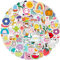 Colourful Cute Stickers, 100 Pcs Waterproof Kawaii Stickers Aesthetic Vinyl Stickers for Scrapbooking Kindle Scrapbook Laptop Bookish Water Bottles Skateboard