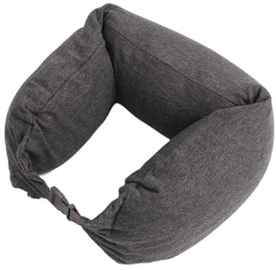 UALXPAO Nackenkissen Reise Nackenkissen Schaumstoffpartikel U-förmiges Kissen Baumwolle Multifunktionales Reisekissen U-förmiges Nackenschutzkissen Auto Flugzeug Kopfstütze(E)