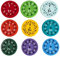 9 Stück Mathe Fidget Spinner Fidget Spinner Mathe Fidget Spinners Spielzeug Pädagogische Mathe Fakten Lernen und Bildung Spielzeug Spiel Addition und Subtrakt Multiplikations und Divisions (A)