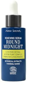 Sérum Facial Nocturno con Retinal Puro 0.2% Antiarrugas Manchas Iluminador Niacinamida Complejo Alpino Rambután Vegano Cruelty Free Ecocert Natural Antiaging Todo Tipo de Pieles Hidratante 30ml