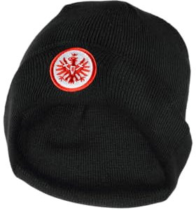 Eintracht Frankfurt Wintermütze Classic: Polyacryl (recycelt), Schwarz, Unisex, Beanie, Mütze