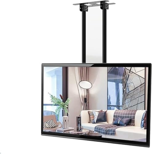 LwsCUiH Monitor Arms Adjustable TV Stands, Ceiling Mount TV Stands, 2-Post Single Screen TV Stands, Tilt TV Stands For 40-80 Inch TVs, Ceiling Mounts