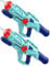 Wasserpistole mit Großer Reichweite Kinder & Erwachsene, 2 PCS Super Pistole Soaker 33 ft Langer Schießstand Mächtiger mit 750ML Tank für Sommer Draussen Wasser Spielzeug
