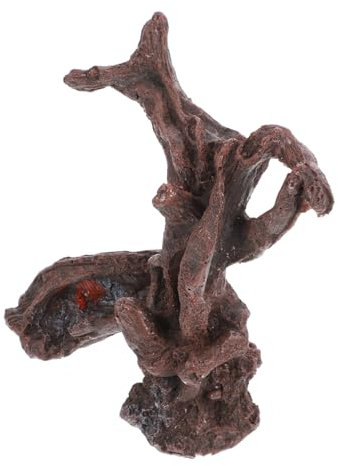 Milisten Aquarium-simulationsbaumwurzeln Baummodell Dekoration Künstliche Wurzel Baumförmiges Ornament Künstlicher Stamm Für Aquarien Aquarium-Bonsai-Baum Aquariumdekoration Harz