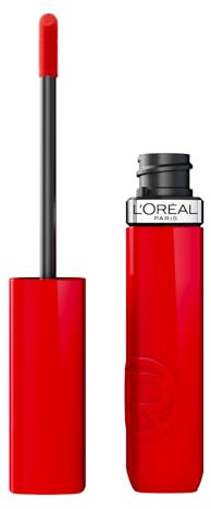 L'Oréal Paris Laque Resistance Rouge Poppy 410 Liquid Lipstick Glossy Long Lasting 5 ml