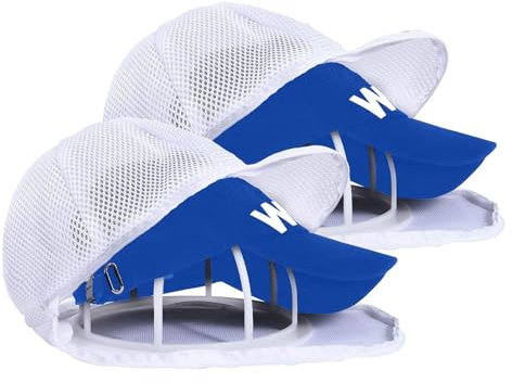 Nybhyjka Jaula de Lavado de Gorras de béisbol, Jaula de Lavado de Gorras de béisbol para Lavadora, Soporte Limpiador de Gorras, Moldeador y Protege del con Estante para lavandería