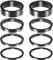 Bruislard 8 PCS Bicycle Headset Spacer, 4 Sizes Aluminium Alloy Bike Handlebar Stem Spacers Threadless Fork Washer Fit for 1 1/8-Inch Stem 2mm 3mm 5mm 10mm