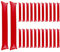 Bojueshaw 24pcs Inflatable Thunder Sticks,Team Spirit SticksPlastic Boom Cheering Noisemakers for Sports Games & Parties(Red)
