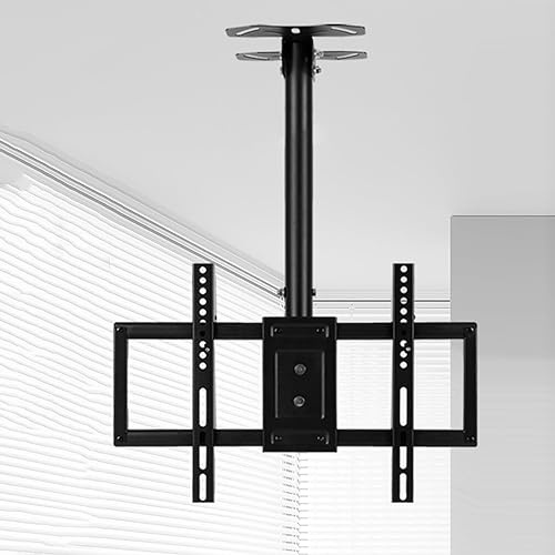 tv mounthang Smart tv Mount Adjustable Height Ceiling TV Mount Full Motion TV Ceiling Mount for 45-80 Inch TV Swivel and Tilting Bracket Metal Expansion,One Color-500 100