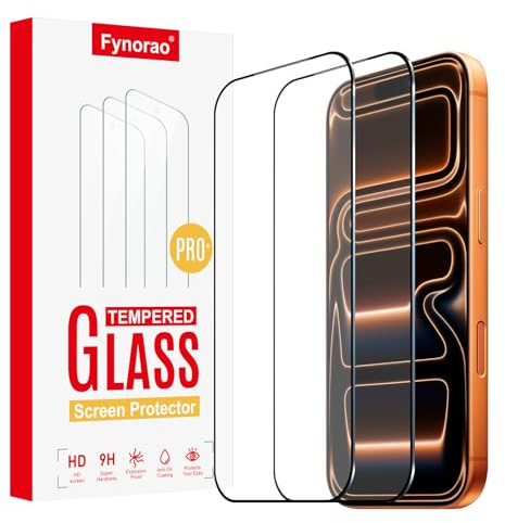 Fynorao 2-Pack Matte Glass Screen Protector for iPhone 16 Pro Max/17 Pro Max, Anti-Glare Matte Tempered Glass Film, Anti-Fingerprint, Bubble Free, Smooth as Silk, Case Friendly, 9H Hardness