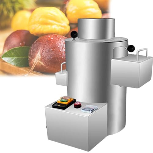 ShaiVrissian Pelatrice Elettrica Taglio della Castagna,Macchina Automatica per Sbucciare,Acciaio Inossidabile,Tempo Regolabile,Senza Danni alle Castagne,per Uso Commerciale 16blades