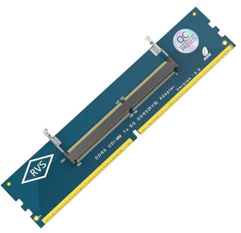 ISTOVO Laptop DDR5 RAM to SO DDR5 U-DIMM Desktop Adapter Card, Memory Tester SO DDR5 to DDR5 U-DIMM Converter