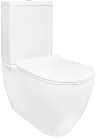 1 PZ VASO MONOBLOCCO GRETA FILO MURO RIMLESS C/CASSETTA Bianco NextradeItalia Mod.FERX.DIAEWE-GRRIE