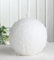 CandleCorner Weihnachtskerzen Kugelkerze Schneeball, ca. 10 cm Ø, weiß mit Glitter, einzeln