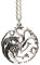 3 Headed Dragon Pendant Necklace Targaryen Sigil Silver Game of Thrones - shipped from UK, delivery 2-3 days