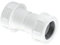 McAlpine R1M-CO Flexible to Rigid Overflow Pipe Straight Connector, White