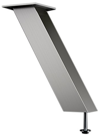 Bar-Konsole CAPRI schräg 60° | 50x50 mm | Edelstahl Effekt | Höhe: 230 mm | 1 Stück